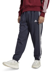 adidas Men's Aeroready Essentials Elastic Cuff Woven 3-Stripes Tracksuit Pants - Blk/white