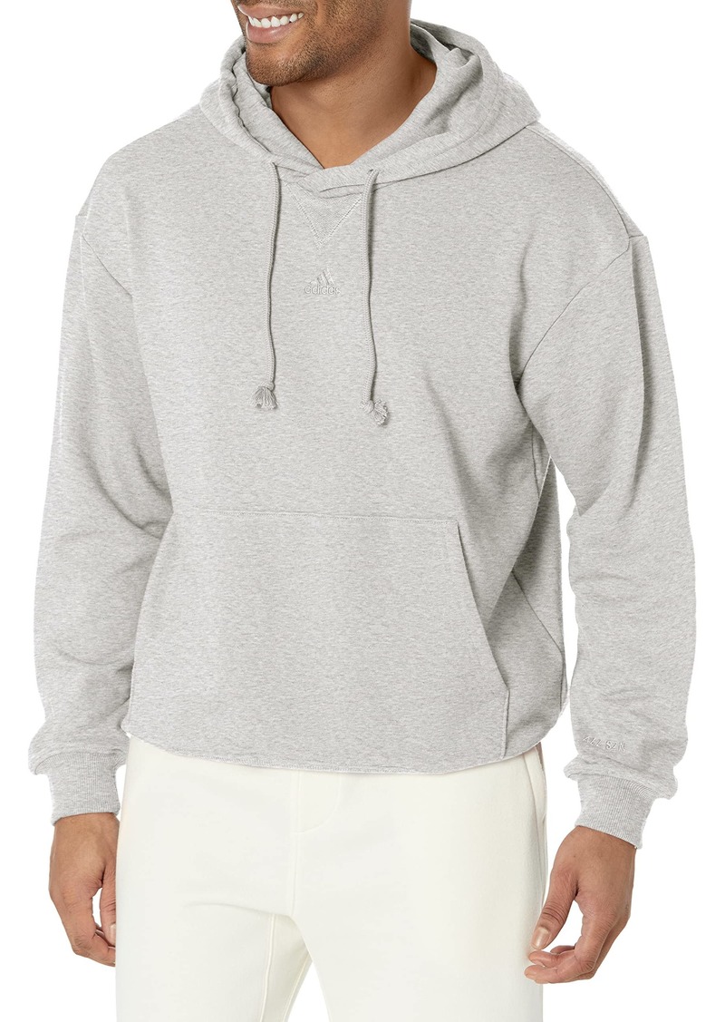 adidas mens All Szn French Terry Hoodie Hooded Sweatshirt  Grey Heather  US