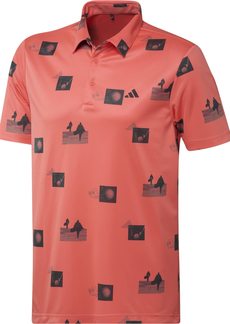 adidas Men's Allover Printed Polo Shirt