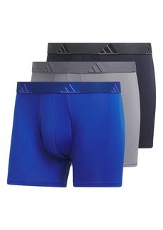 adidas Men's Athletic Fit Microfiber Trunk Underwear (3-Pack)