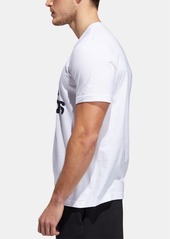 adidas Men's Badge of Sport Logo T-Shirt - White / Blk
