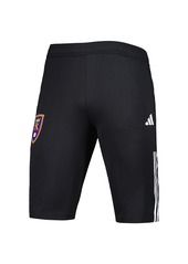 Adidas Men's Black Real Salt Lake 2023 On-Field Training Aeroready Half Pants - Black