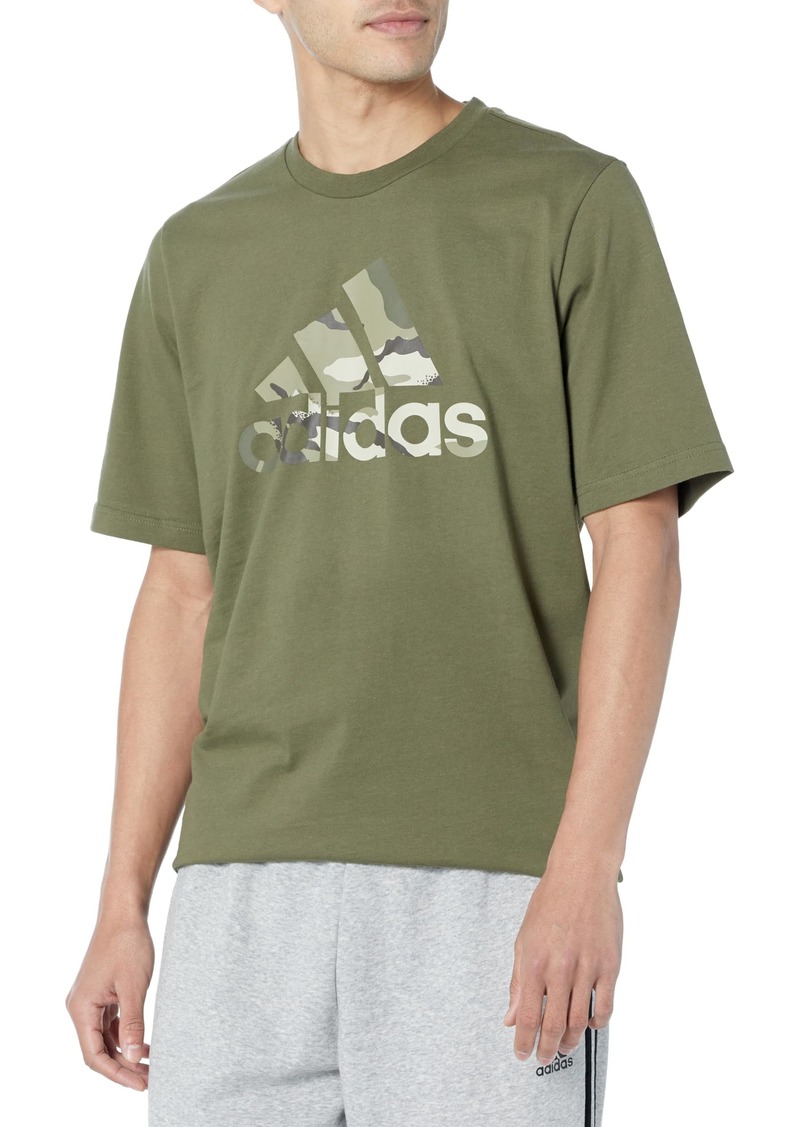 adidas Men's Camo Badge of Sport Graphic T-Shirt