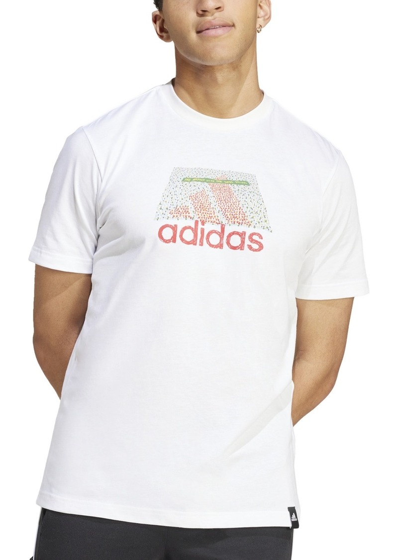 adidas Men's Code Team Stadium Logo T-Shirt - White