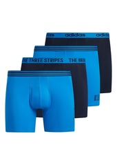 adidas Men's Core Stretch Cotton Boxer Brief Underwear (4-Pack)