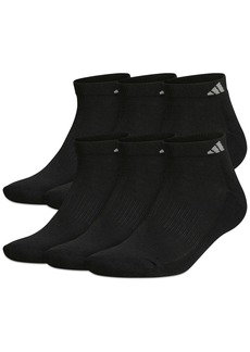 adidas Men's Cushioned Athletic 6-Pack Low Cut Socks - Black
