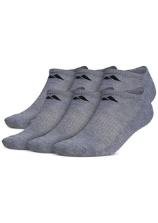 adidas Men's Cushioned Athletic 6-Pack No Show Socks - Medium Grey