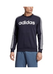 adidas Men's Essentials 3-Stripes Fleece Logo Crew