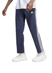 adidas Men's Essentials 3-Stripes Fleece Track Pants - Dgh/wht