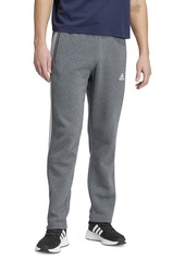 adidas Men's Essentials 3-Stripes Fleece Track Pants - Dgh/wht