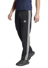 adidas Men's Essentials 3-Stripes Fleece Track Pants - Black/wht