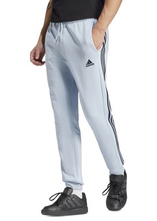 adidas Men's Essentials 3-Stripes Regular-Fit Fleece Joggers - Wonder Blue/leg Ink