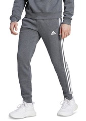 adidas Men's Essentials 3-Stripes Regular-Fit Fleece Joggers - Lucid Blue / Wht