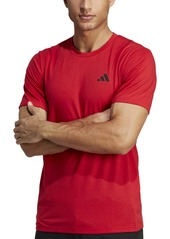 adidas Men's Essentials Feel Ready Logo Training T-Shirt - Btr Scarlet