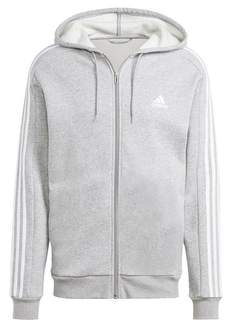 adidas Men's Essentials Fleece 3-Stripes Full-Zip Hoodie