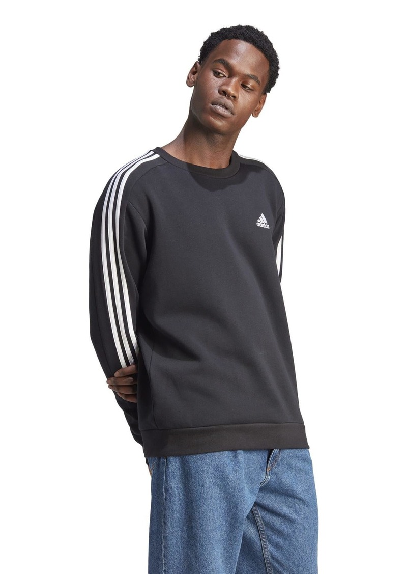 adidas Men's Tall Size Essentials Fleece 3-Stripes Sweatshirt