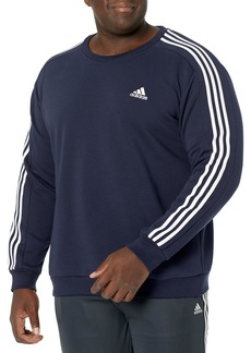 adidas Men's Essentials Fleece 3-Stripes Sweatshirt Legend