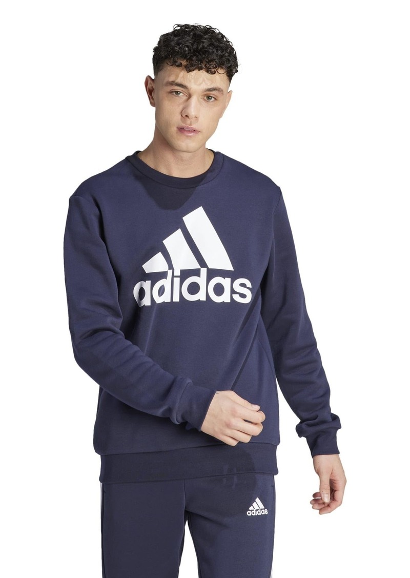 adidas Men's Size Essentials Fleece Big Logo Sweatshirt  Medium/Tall