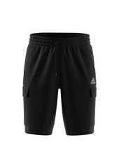 adidas Men's Essentials Fleece Cargo Shorts - Easy Pink