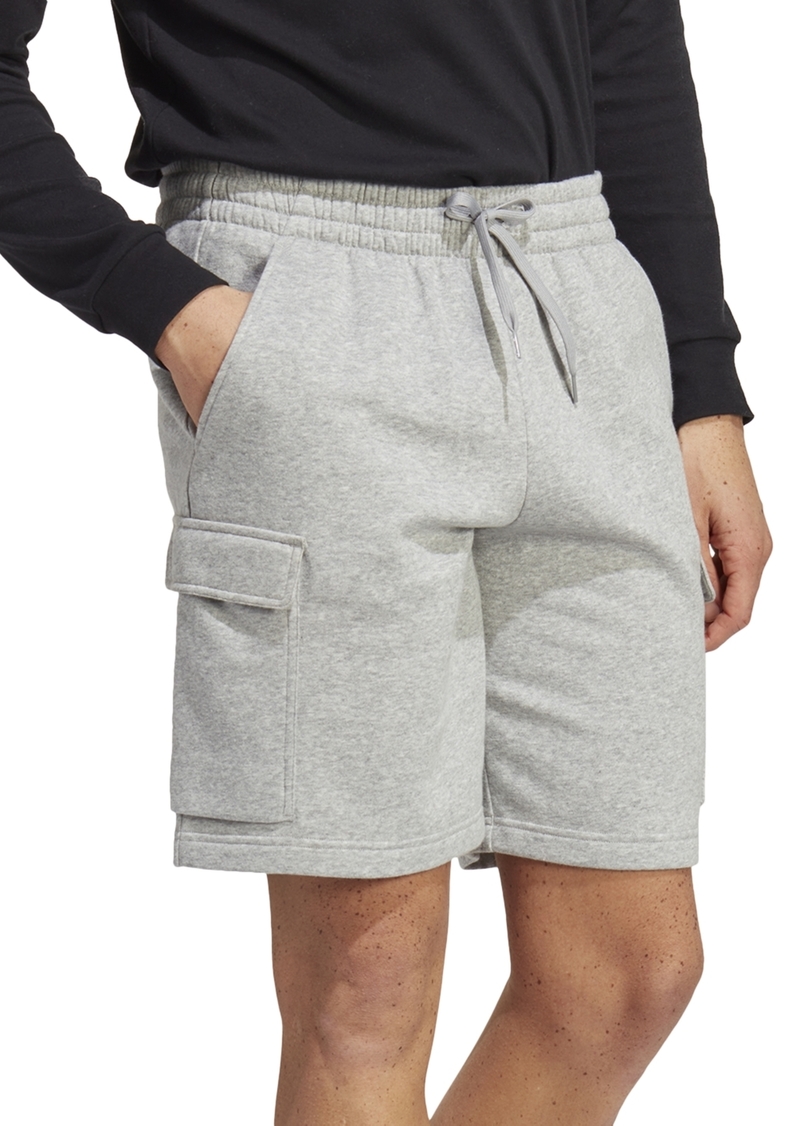 adidas Men's Essentials Fleece Cargo Shorts - Mgh