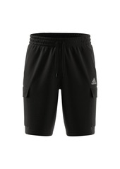 adidas Men's Essentials Fleece Cargo Shorts - Mgh