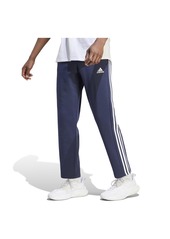 adidas Men's Size Essentials 3-Stripes Open Hem Fleece Pants