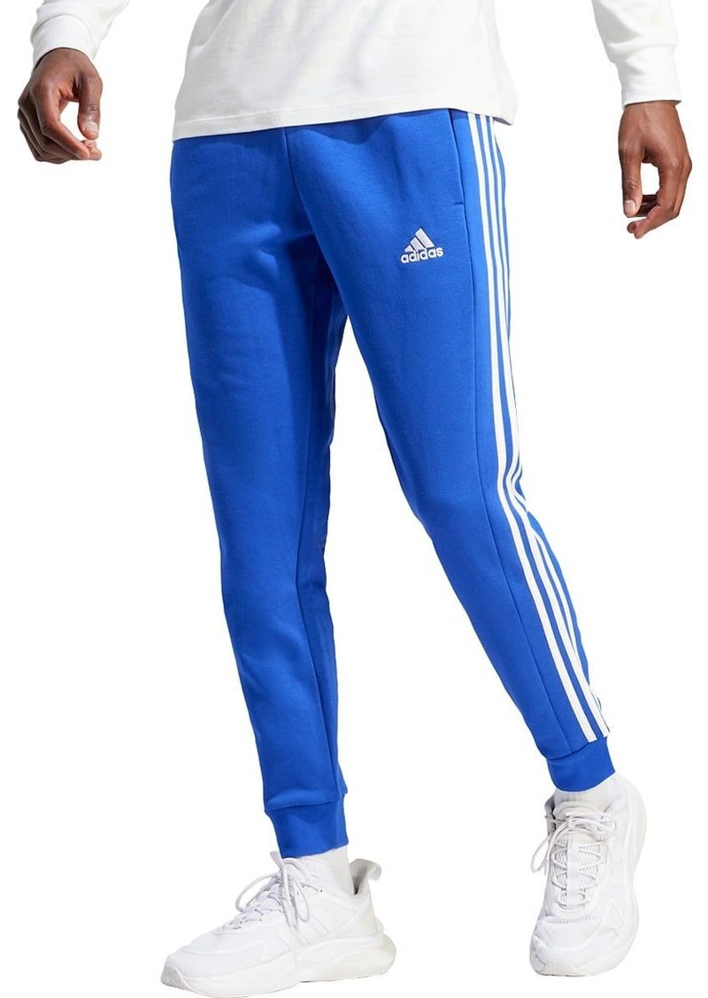 adidas Men's Tall Size Essentials Fleece 3-Stripes Tapered Cuff Pants