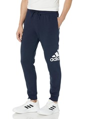 adidas Men's Tall Size Essentials Fleece Tapered Cuff Big Logo Pants