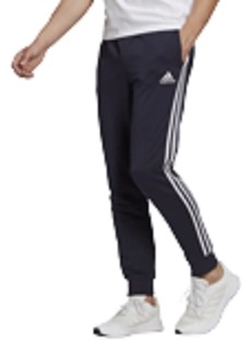 adidas Men's Essentials French Terry Tapered Cuff 3-Stripes Pants