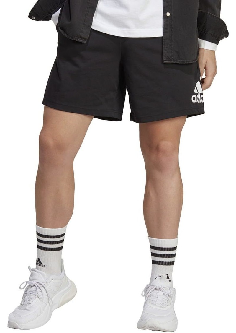 adidas Men's Essentials Logo Shorts Black White