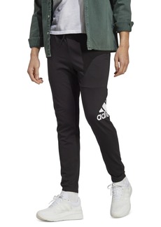 adidas Men's Essentials Single Jersey Tapered Badge of Sport Joggers - Black