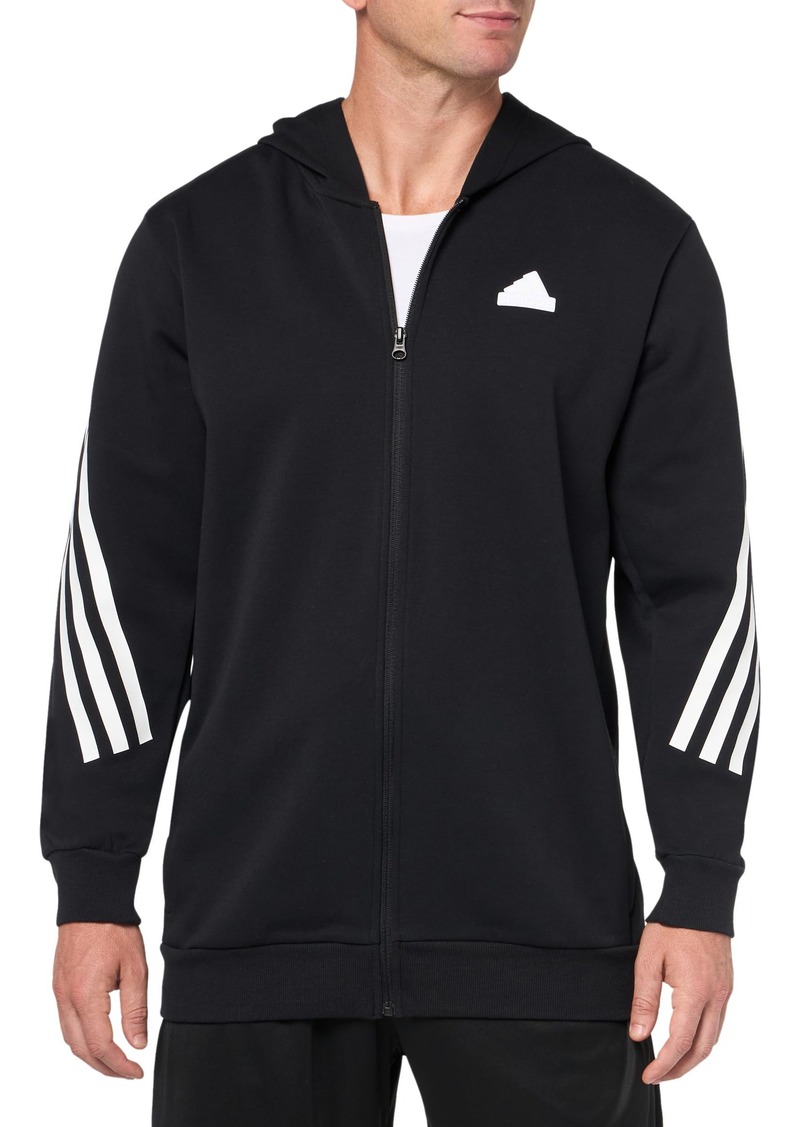 adidas Men's Future Icon 3 Stripes Full-Zip Hoodie