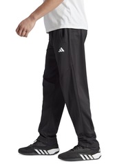 adidas Men's Game & Go Small Logo Training Moisture-Wicking Open Hem Fleece Joggers - Mgh
