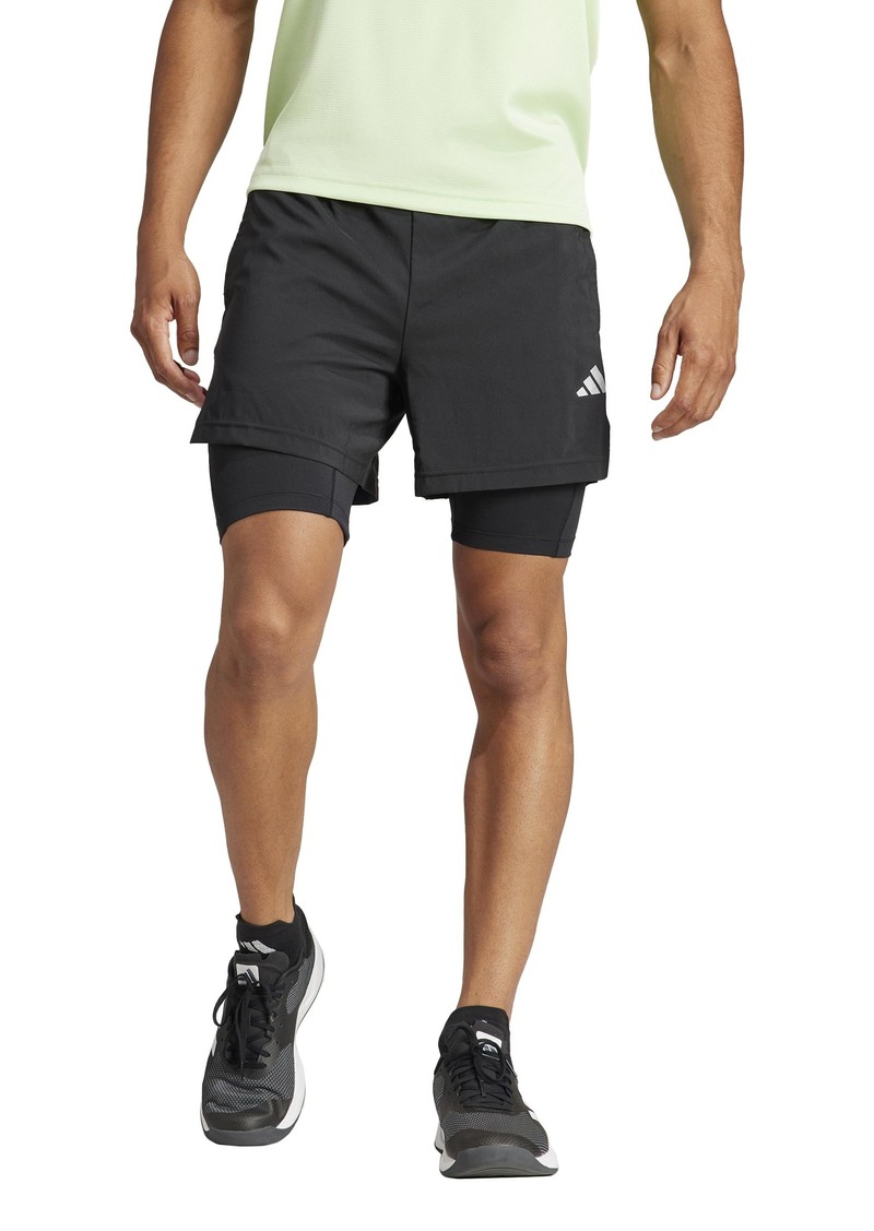 adidas Men's Gym+ Training Two-in-One Shorts