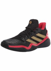 adidas Men's Harden Stepback Basketball Shoe core Black/Scarlet/Shock Lime  M US