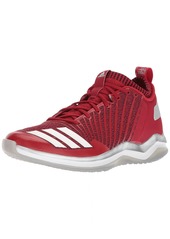adidas Men's Icon Trainer Baseball Shoe Power RED/White/RED  Medium US