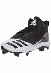 adidas Men's Icon V Bounce Mid TPU Baseball Shoe FTWR White/core Black/core Black  M US