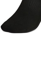 adidas Men's Low-Cut Cushioned Extended Size Socks, 6 Pack - Black