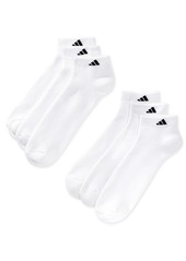 adidas Men's Low-Cut Cushioned Extended Size Socks, 6 Pack