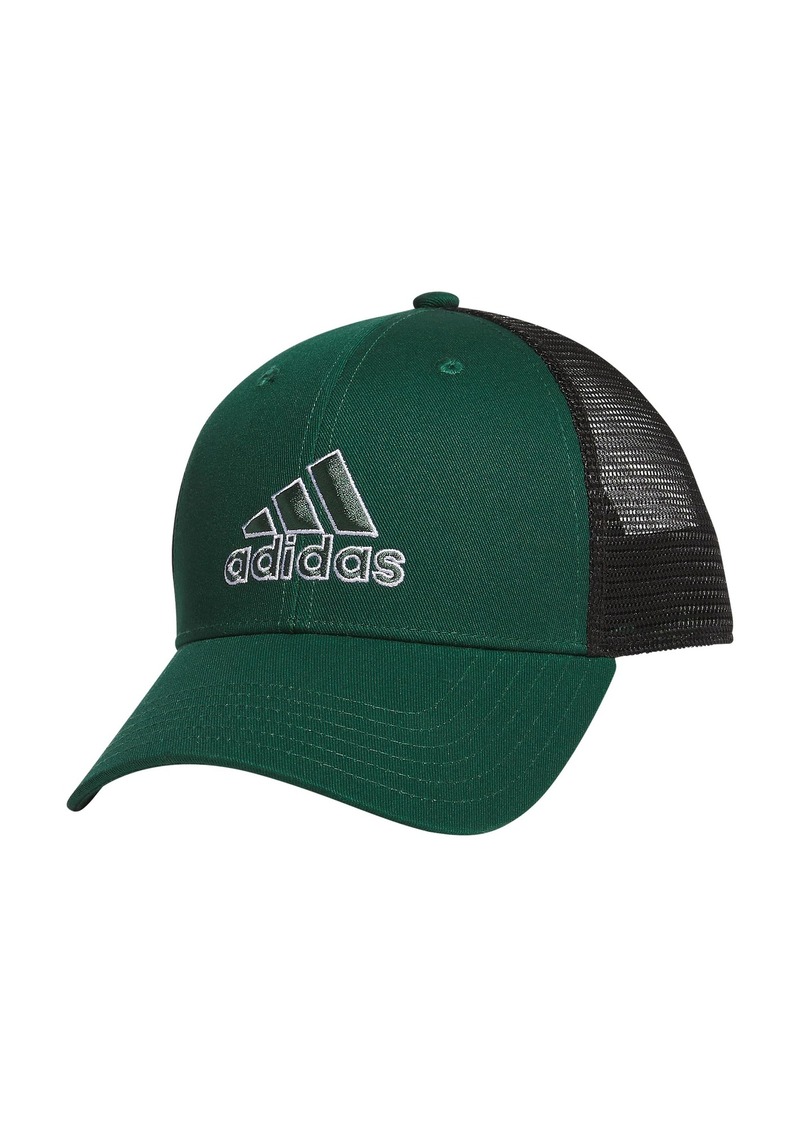 adidas Men's Mesh Back Structured Low Crown Snapback Adjustable Fit Cap