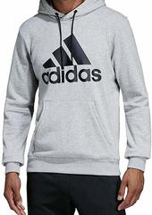 adidas Men's Must Haves Badge of Sport Pullover French Terry Medium Gray Heather/Black