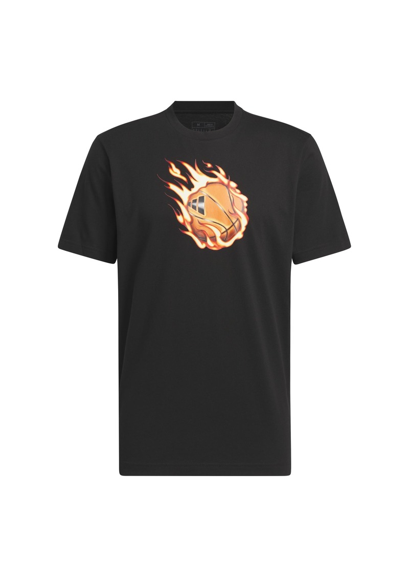 adidas Men's On Fire Graphic Basketball T-Shirt