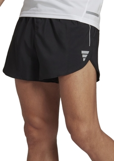 adidas Men's Own The Run Aeroready Split Drawstring Shorts - Black