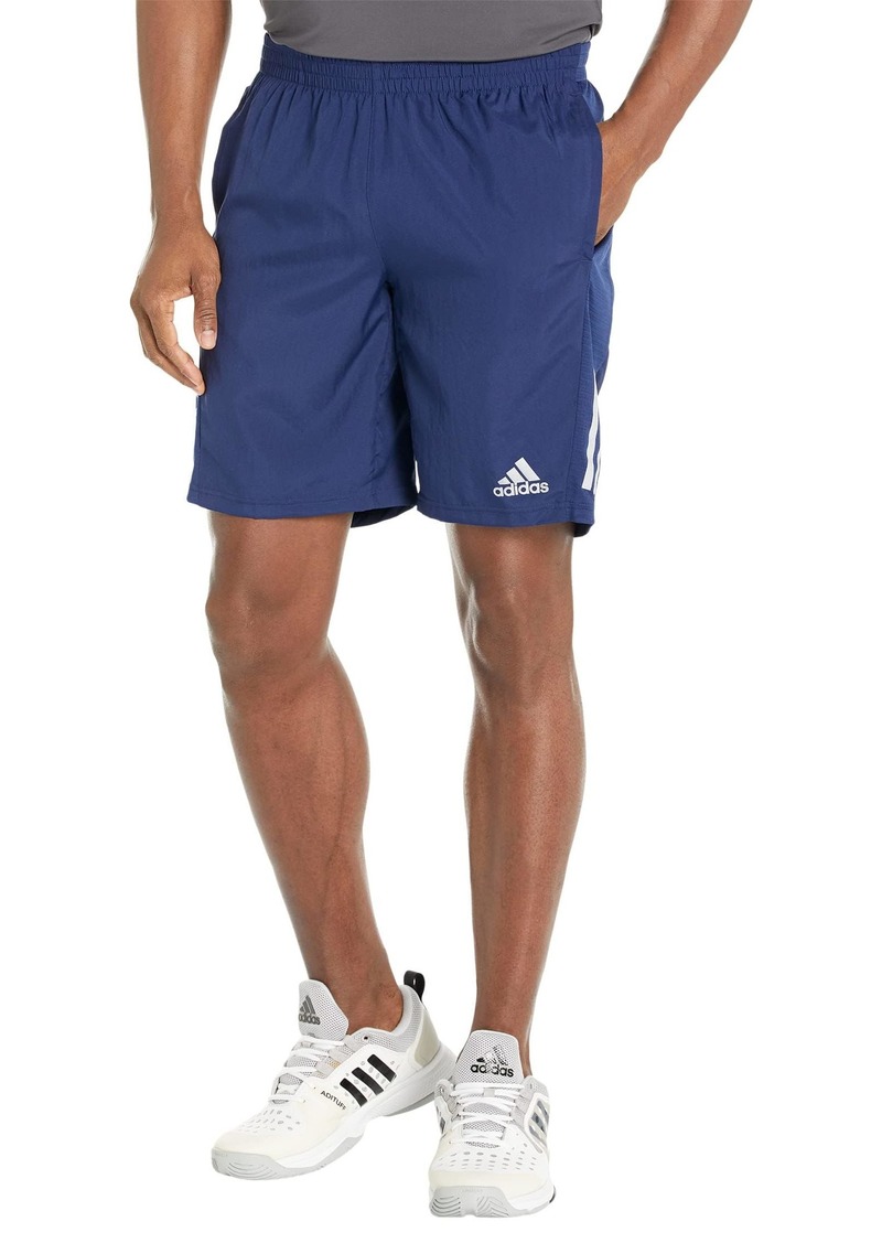 adidas mens Own the Run Shorts Dark Blue/Reflective Core Silver X-Small US