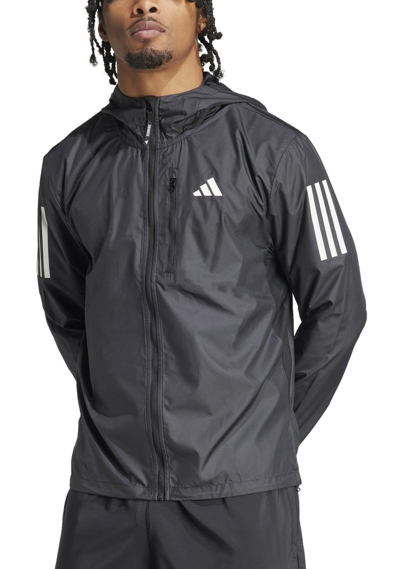 adidas Men's Own The Run Wind-Resistant Jacket - Black