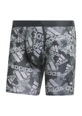 adidas Men's Performance Boxer Brief Underwear (1 Pack) BOS Floral Carbon-Legend Ivy-Clear Onix/Legend Ivy Green/Clear Onix Grey