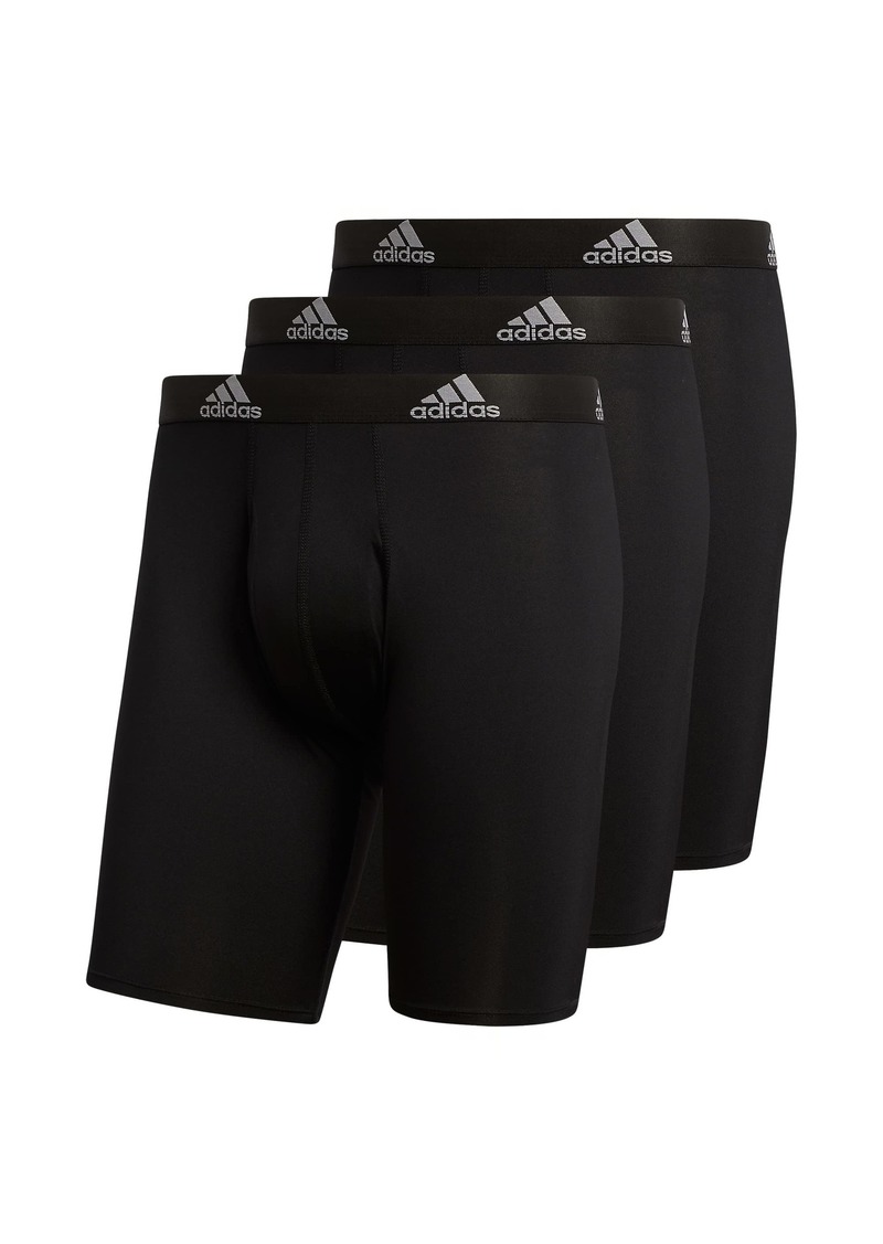 adidas Men's Performance Long Boxer Brief Underwear (3-Pack)