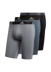 adidas Men's Performance Long Boxer Brief Underwear (3-Pack)
