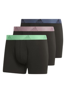 adidas Men's Performance Stretch Cotton Trunk Underwear (3-Pack) Designed for Active Comfort and All Day wear