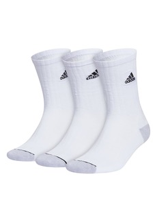 adidas Men's Premium Classic Cushioned Crew Socks with Arch Compression (3-Pair)
